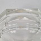 Vintage Val Saint Lambert Kristal Asbak Mid-century ‘60 Glas thumbnail 8