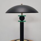 Vintage Tafellamp Space Age Stijl Zwarte Lamp Metaal thumbnail 4