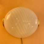 Oval Wall Or Ceiling Lamp Made Of Murano Glass thumbnail 8