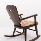 Mid-century Scandinavian Rocking Chair / Schommelstoel / Fauteuil thumbnail 8