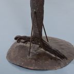 Mid-Century Wrought Metal Palm Tree / Standbeeld / Beeld By Atelier Marolles thumbnail 9