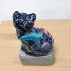 Kleurrijk Katten Beeldje Moderne Kunst thumbnail 5