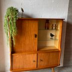 Retro Vintage Mid-century Dressoir,high-board,barkast,vitrine thumbnail 7