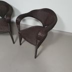 Set Of Postmodern Rattan Chairs 80S thumbnail 10