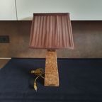 Vintage - Kastlamp - Tafellamp - Rotan - Birma Riet - Myanmar.- thumbnail 3