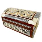 Vintage Khatam Sieradendoos Parelmoer Inlegwerk Geometrisch 1970’s thumbnail 2