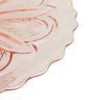 Art Deco Roze Taartschaal Taartschotel Depression Glass 28Cm thumbnail 7