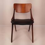 Arne Hovmand Olsen Stoel | Deens Design 1960S | Mid-Century | Teak Hout | Volledig Gerestaureerd thumbnail 6