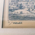 H.E. Roodenburg - Utrecht - Domtoren - (1895 - 1987) - Ets - Grafiek thumbnail 4