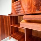 Mahoniehouten Boekenkast/ Secretaire Uit Denemarken, 1960’S thumbnail 12