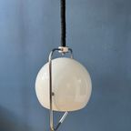 Vintage Witte Mid Century Gepo Eyeball Space Age Hanglamp thumbnail 8