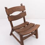 1970’S Vintage Dutch Design Stained Oak Chairs By Dittmann & Co For Awa thumbnail 9