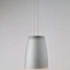 Vintage Tre Ci Luce Hanglamp Luna 3525 Glas ’90 Italy Modern thumbnail 2