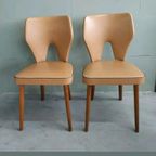 Vintage Eetkamer Stoelen (Scandinavische Stijl). thumbnail 5