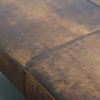 Geweldige, Uniek Grote En In Goede Staat Verkerende Hocker/ Salontafel Gemaakt Van Schapenleer thumbnail 8