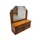 Frans Art Deco Hangkastje Met Spiegel thumbnail 4