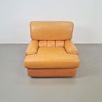 Vintage Fauteuil Leer Cognac '60 Mid Century Lounge Japandi thumbnail 5