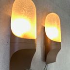 2x Vintage ‘frosted Glass’ Muurlamp – Hans Popp thumbnail 4