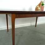 Palissander Fineer Uitschuifbare Eettafel Vintage thumbnail 16