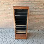 Antieke Roldeurkast Archiefkast Kantoorkast thumbnail 2