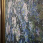 Schilderij Met Een Stilleven Van Een Vaas Met Blauwe En Witte Bloemen thumbnail 9