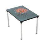 Kleine Keramische Tegeltafel Chroom Adri Belarti Oranje Bloem 47cm thumbnail 5
