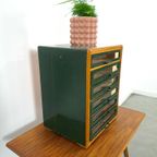 Oude Houten Ladekast Naaigaren Kast Amann Nahseide thumbnail 12