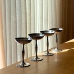 Set Of 4 Silver-Plated Tall Goblets thumbnail 4