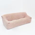 Vintage Cinna Sandra 3 Seater Sofa In Pink Fabric By Ligne Roset thumbnail 4