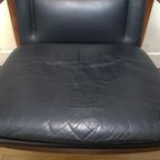 Vintage Arne Vodder 341 Fauteuil In Teak En Leer thumbnail 8