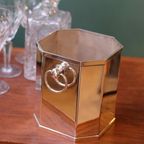 Art Deco Champagnekoeler, Verzilverd thumbnail 5