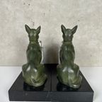 2x Art Deco Boekensteunen – Duitse Herdershond thumbnail 5