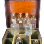 Military Campaign - 19Th C Fine English Liquor Cabinet - With Original Bottles - Very Rare! thumbnail 7