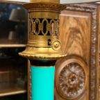 Lamp. Porselein, Verguld Brons. thumbnail 4