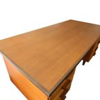Groot Vrijstaand Vintage Bureau Hout, Jaren '60 thumbnail 10