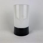 Witte Cilindervormige Art Deco Raak Plafondlamp Met Zwart Armatuur - Tnc1 thumbnail 2