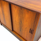 Mid Century Vintage Deens Palissander Kastje Met Schuifdeuren thumbnail 9