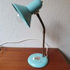 Mooie Vintage Blauwe Bureau Lamp Van Eurolux thumbnail 3