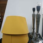 Set Industriële Retro Tafellampen Metaal Geborsteld thumbnail 2