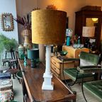 Italiaanse Marmer Zuil Lamp Vintage thumbnail 7