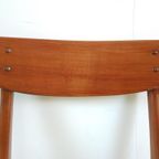 5 Farstrup Deense Houten Stoelen Nieuw Gestoffeerd Groen thumbnail 12