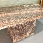 Vintage Italiaans Marmeren Eettafel, 161 Cm X 91 Cm thumbnail 3