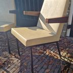 Mid-Century Strakke Design Fauteuils In Originele Goede Staat thumbnail 9