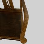 Eiken Armfauteuil Uit Arts And Crafts Periode thumbnail 3