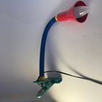 Vintage Blauw, Rood, Groen Bureaulamp thumbnail 5