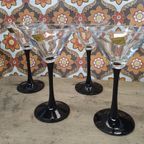 1841 Vintage Luminarc 4 Martini Glazen Champagneglazen thumbnail 2