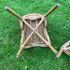 Bohemian Beige Stoel Set Van 4 Rieten Stoelen thumbnail 14