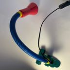 Vintage Blauw, Rood, Groen Bureaulamp thumbnail 3