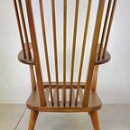 Mid-Century Vintage Spijlenstoel, Fauteuil Scandinavisch thumbnail 7