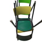 Industriele Groen Zwarte Stoelen Schoolstoelen thumbnail 5